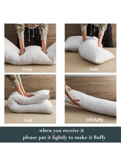 House One Long Sleeping Pillow Microfiber - White 150x50cm  - Image 3