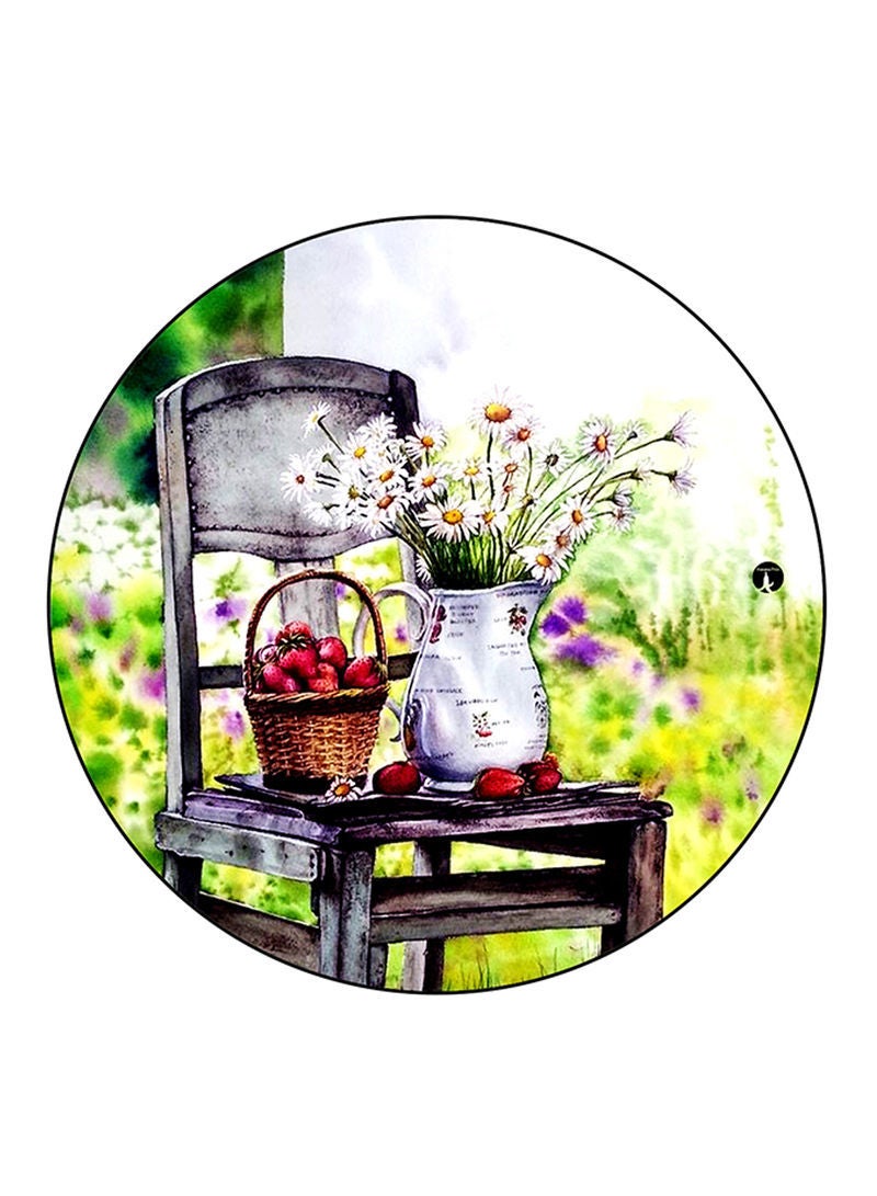 RKN Flowers Printed Mouse Pad  Multicolour