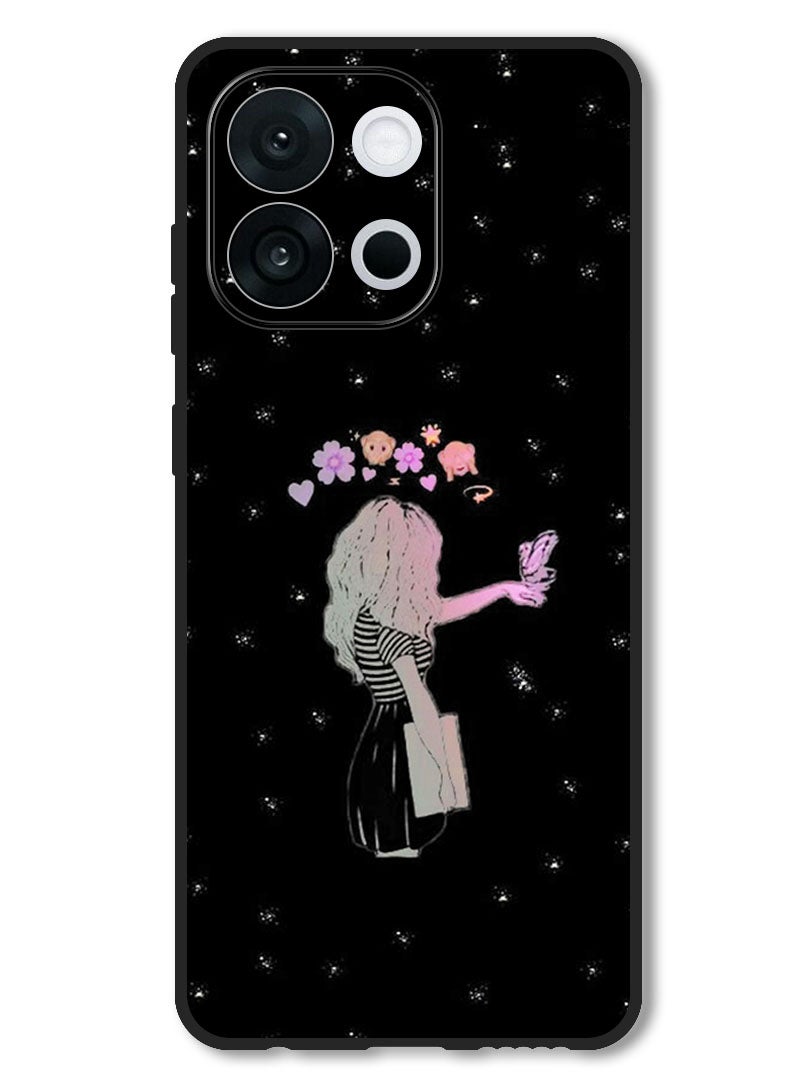 Theodor Case Compatible with OnePlus 13s 6.32 Inch Protection Shockproof Bumper Cover Girl Butter - Image 1