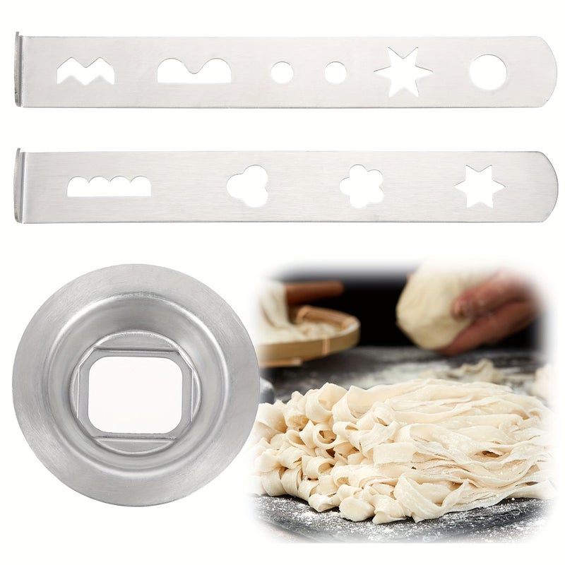 3pcs Stainless Steel Meat Grinder Multi Functional Set Durable Easy Clean Versatile - Image 1