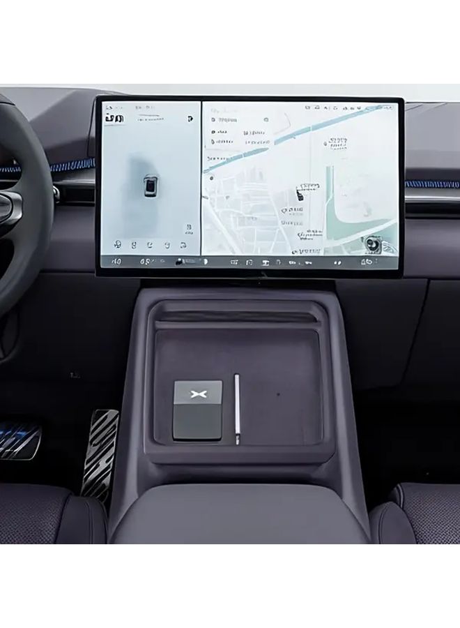 2026 Xpeng P7 Perfect Fit Faux Leather Console Protector Car Interior Gear Shift Trim Scratch Resistant Easy Clean Shielding Purple - Image 4