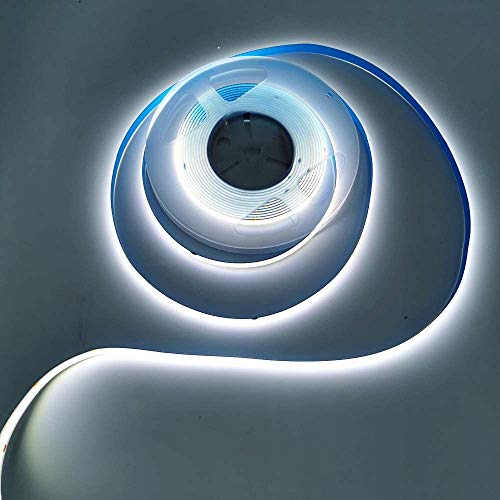 protium DC 12V Premium COB LED Strip Flexible High Density Chips CRI 90 6000k Cool White Lights 5M Tape (Cool White Light 6000K, 360 LEDs/m) PRSF360PN4 - Image 2