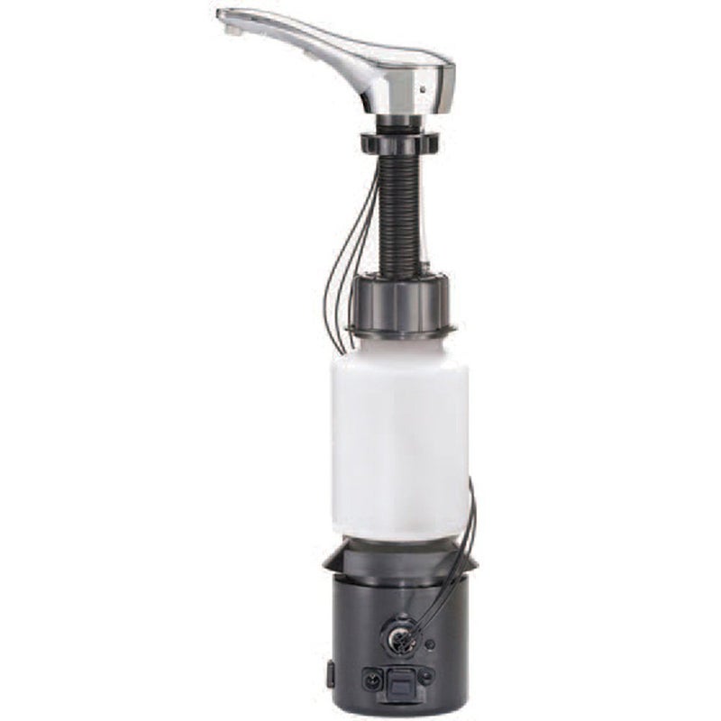 Bobrick 824 Automatic Liquid Soap Dispenser, Top-Fill Touch-Free Soap Spout 34-fl oz. (1.0-L) Liquid Soap Capacity, For Public Restroom Countertops 1-3/8” Mounting Diameter, Chrome Finish - Image 3
