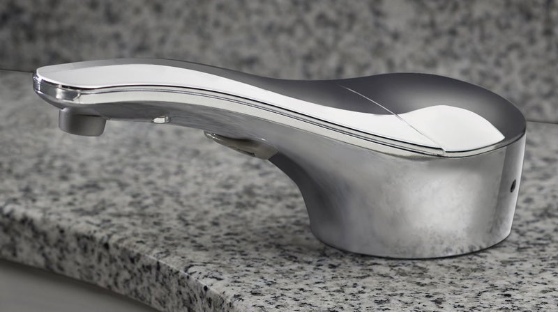 Bobrick 824 Automatic Liquid Soap Dispenser, Top-Fill Touch-Free Soap Spout 34-fl oz. (1.0-L) Liquid Soap Capacity, For Public Restroom Countertops 1-3/8” Mounting Diameter, Chrome Finish - Image 2