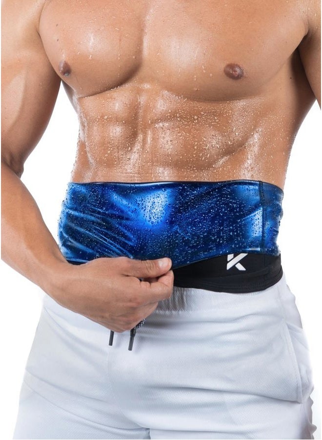 Kewlioo Men's Heat Trapping Waist Toner - Sweat Body Shaper Vest for Men, Men's Bodysuit Slimmer Sauna Suits, Shapewear Compression Top Shirt, Strong Waist Grip, Versatile and Discreet (Black, L) - Image 1