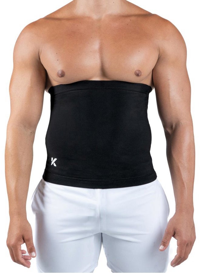 Kewlioo Men's Heat Trapping Waist Toner - Sweat Body Shaper Vest for Men, Men's Bodysuit Slimmer Sauna Suits, Shapewear Compression Top Shirt, Strong Waist Grip, Versatile and Discreet (Black, L) - Image 2