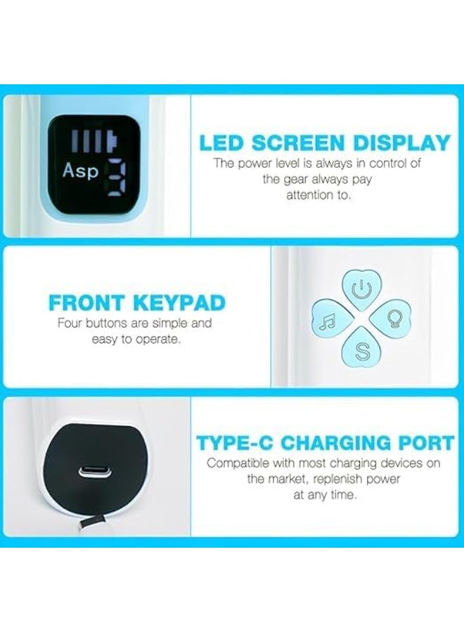 جهاز شفط أنف كهربائي للأطفال برؤوس سيليكون ناعمة وإضاءة LED، منظف أنف آمن للرضع والأطفال الصغار - Image 4