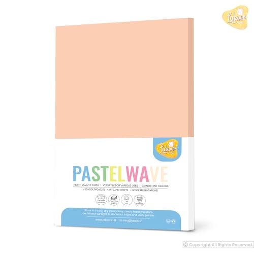 Lakeer A4 Pastel Color Paper- Pastel Cream Colour, Pack of 50 Sheets | 150 GSM Thick for Arts and Crafts, Printing, DIY Projects, Etc - Image 2