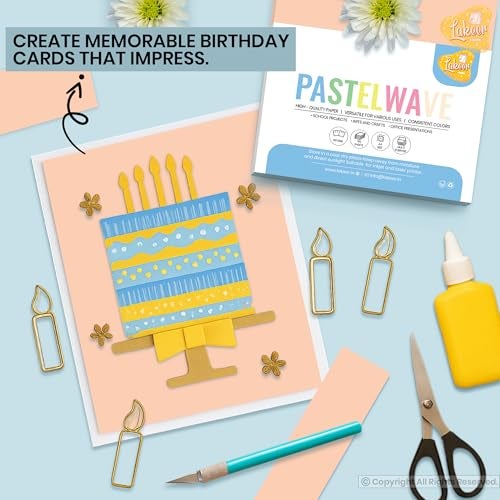 Lakeer A4 Pastel Color Paper- Pastel Cream Colour, Pack of 50 Sheets | 150 GSM Thick for Arts and Crafts, Printing, DIY Projects, Etc - Image 5