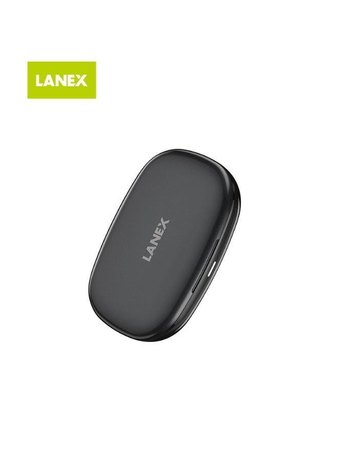 LANEX LANX X13 Wireless Bluetooth Earphones with Sports Ear Hooks, Sports Headphones (Black) - Image 4
