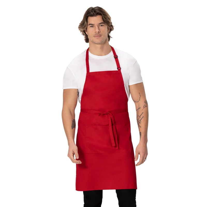 Chef Works Unisex Butcher Apron, Red, One Size - Image 1
