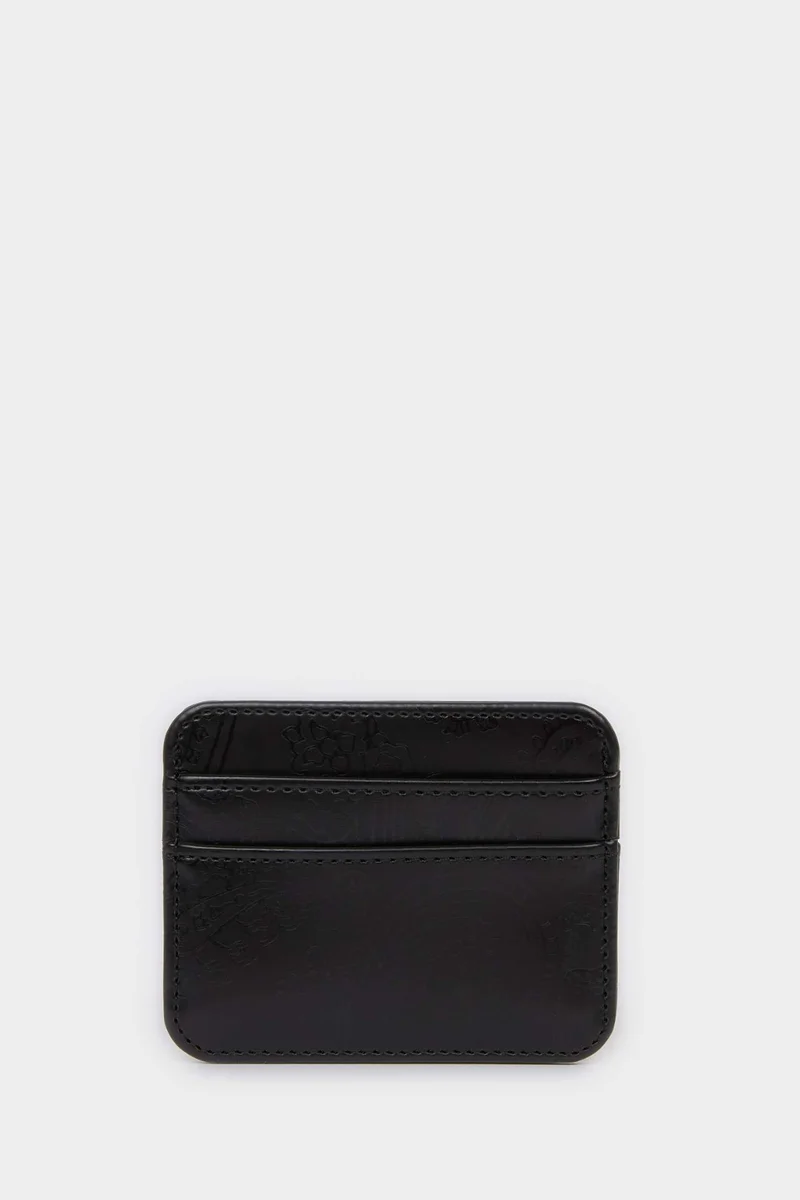 Woman Faux Leather Business Card Wallet
