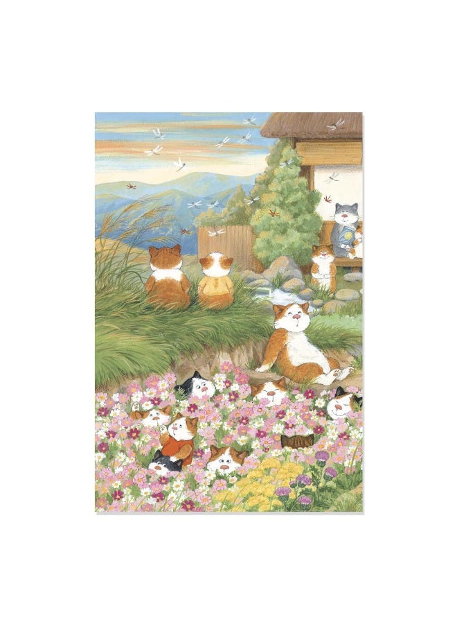 Japanese Cats - 12 Blank Note Cards: In 6 Original Illustrations by Setsu Broderick with 12 Envelopes in a Keepsake Box - Image 5