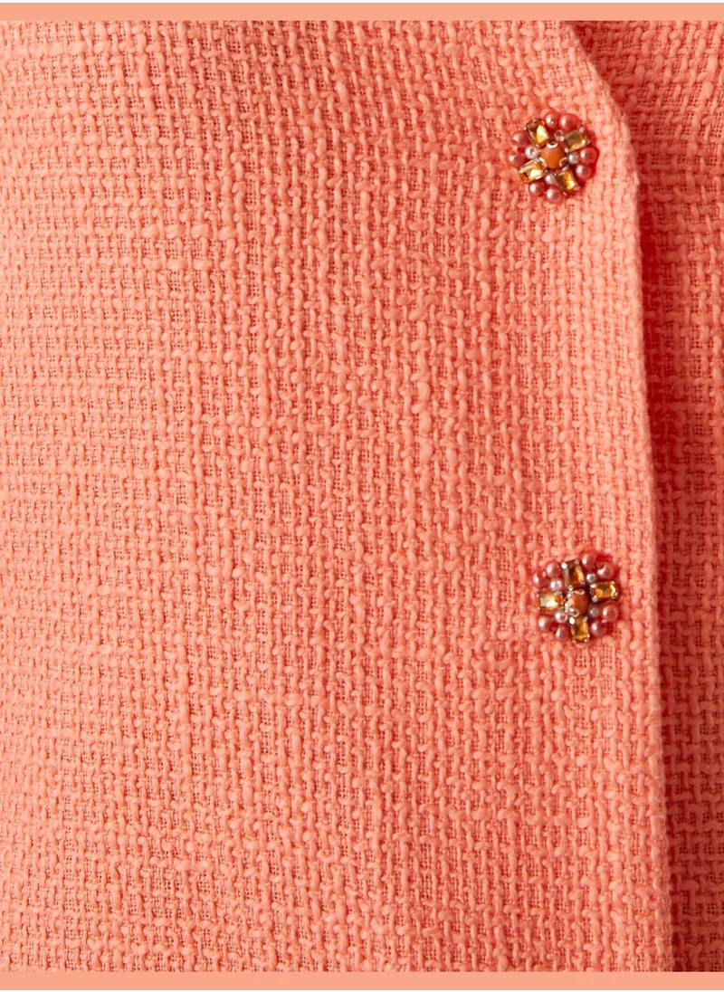 KOTON Mini Dress Button Detail Sleeveless