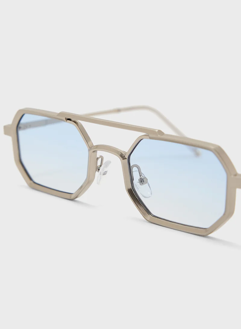 Seventy Five Casual Square Aviator Sunglasses