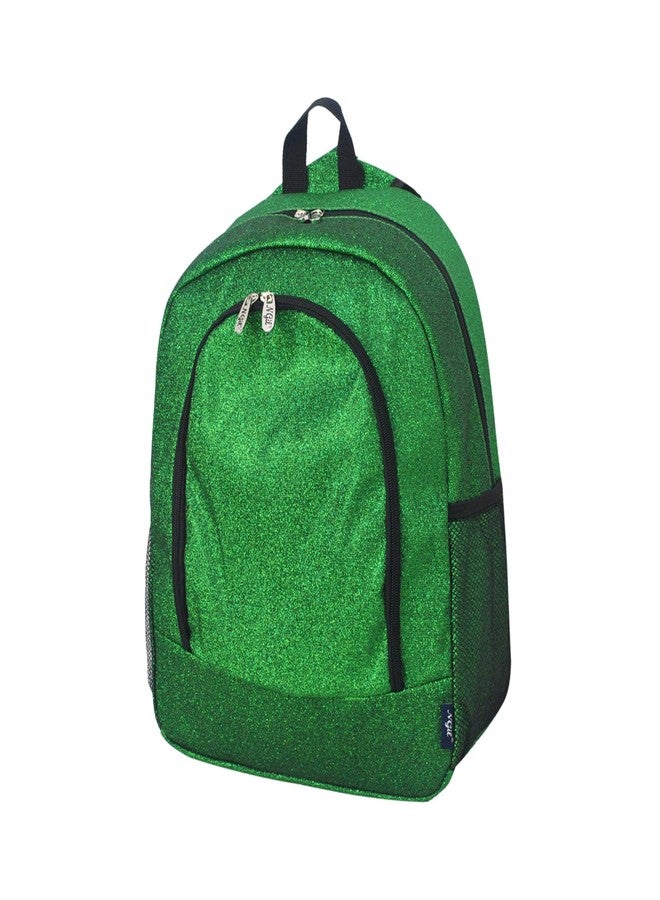 NGIL Glitter Canvas School Backpack for Cheer and Dance Teams, Sports Sparkle Backpack for Girls(Glitter-Green) - Image 1