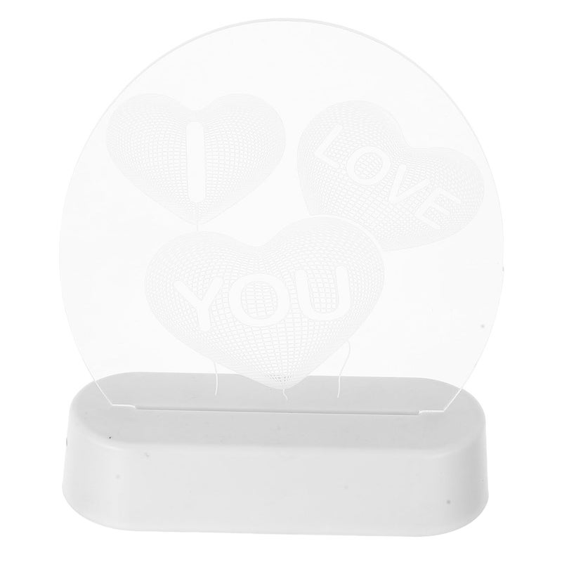 LED Heart Balloon Night Light Warm White Romantic Bedroom Decor for Valentine Proposal Anniversary - Image 2