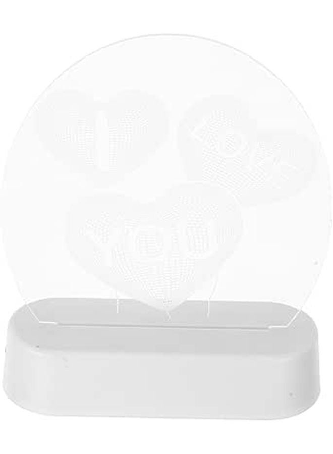 LED Heart Balloon Night Light Warm White Romantic Bedroom Decor for Valentine Proposal Anniversary - Image 1