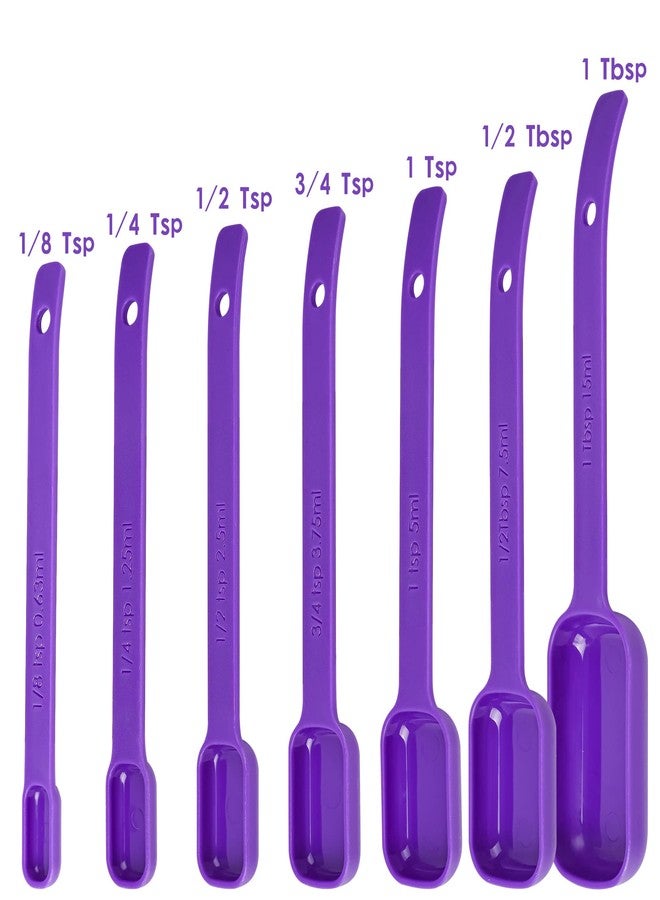 Viwehots Measuring Cups and Spoons Set, Plastic Measuring Cup Set, Measuring Spoons and Cups Set 15, Dry Measuring Cups Set, Plastic Measuring Cups and Spoons Set, Color 3/4 Measuring Cup Purple - Image 4