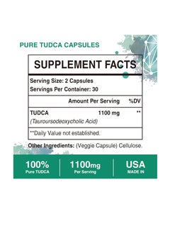 Sambugra TUDCA Liver Supplements 1100mg, Ultra Strength Bile Salt TUDCA Supplement, Liver Support for Liver Cleanse Detox and Repair, 60 Capsules  - Image 2