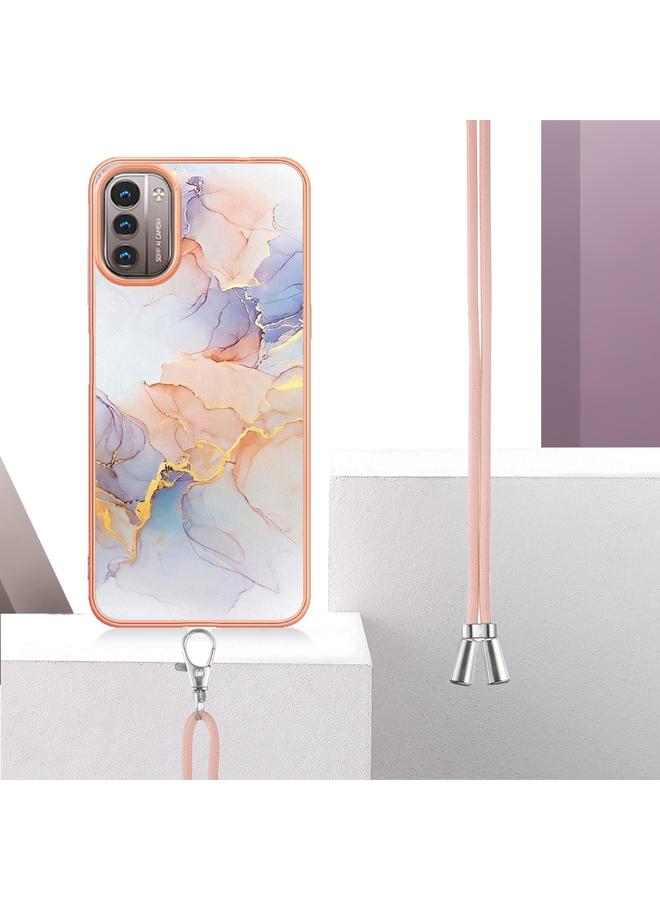 اس-توب جراب لهاتف Nokia G21 / G11 مصنوع من مادة TPU مطلية بالكهرباء مع حبل تعليق - Image 3