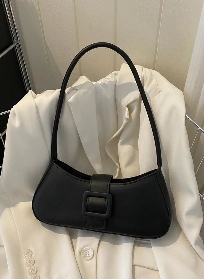Take Two Buckle Flap Detail Shoulder Bag