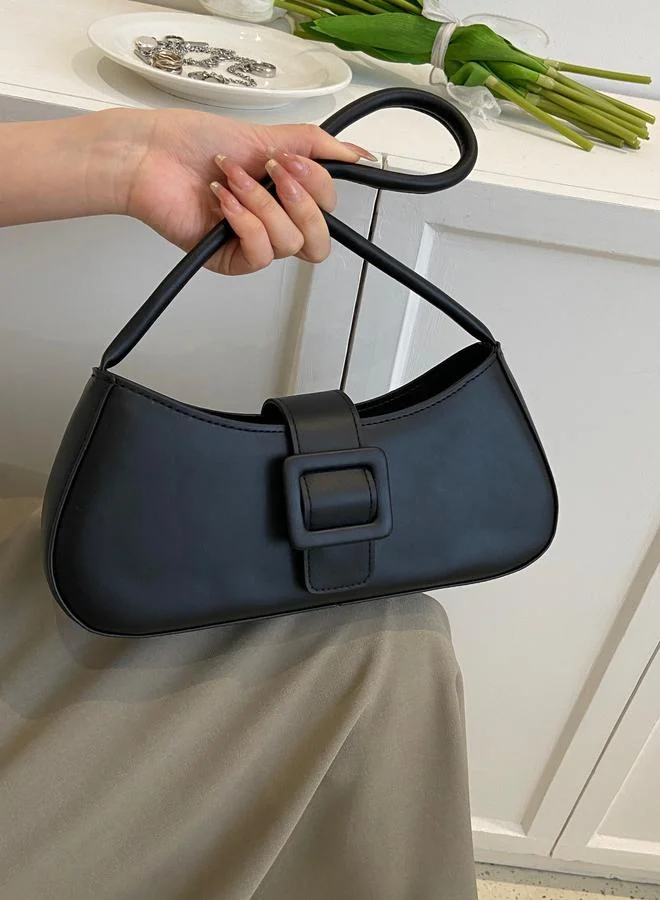 Take Two Buckle Flap Detail Shoulder Bag
