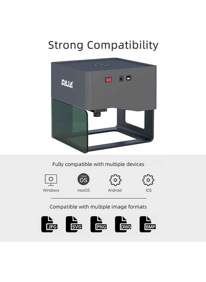 Generic - DAJA Laser Engraver CNC Diy DJ6 Laser Engraving Machine 3000mw Fast Mini Logo Mark Printer Cutter Woodworking Wood Plastic - Image 1