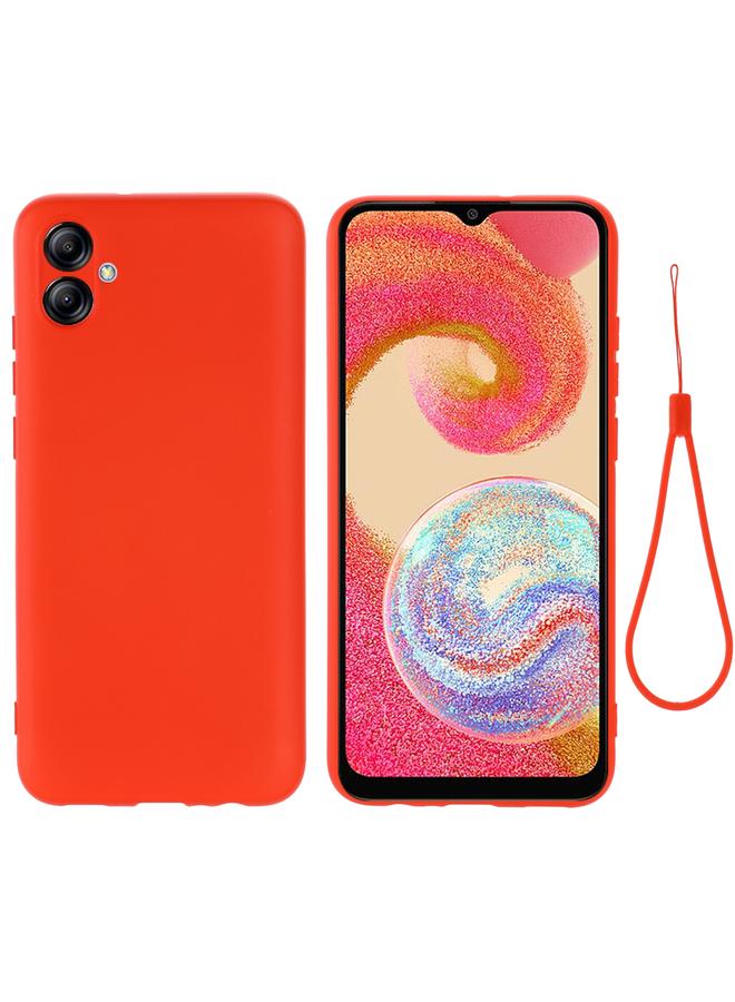 S-TOP Case For Samsung Galaxy A04e / M04 / F04 Pure Color Liquid Silicone Shockproof Full Coverage Case - Image 1