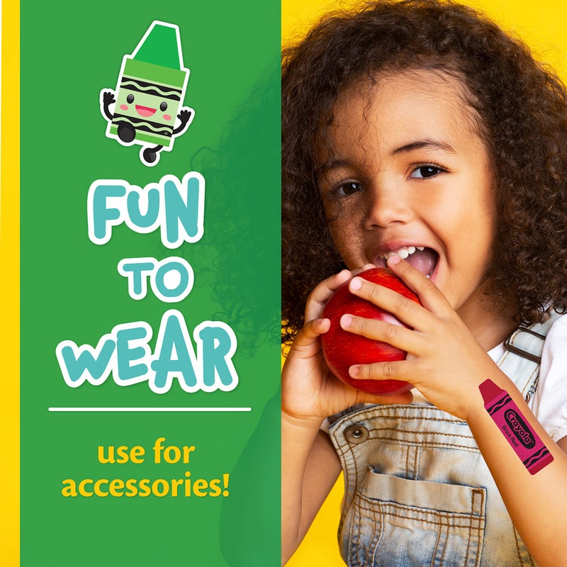 Crayola Shaped Kids Bandages, 100 CT | Great for Birthdays, Party Supplies, Stickers, Stocking Stuffer or White Elephant Gift | Adhesive Bandages for Minor Cuts, Scrapes, & Burns - Image 4