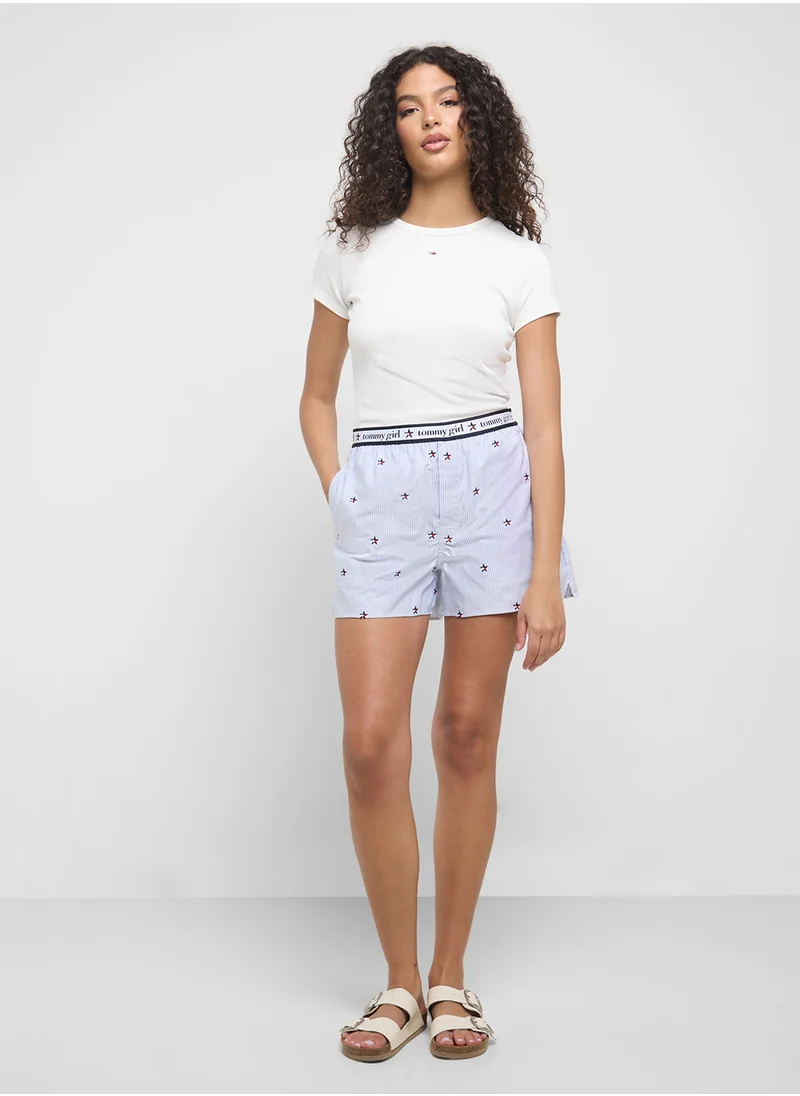TOMMY JEANS Embroidered High waist Shorts