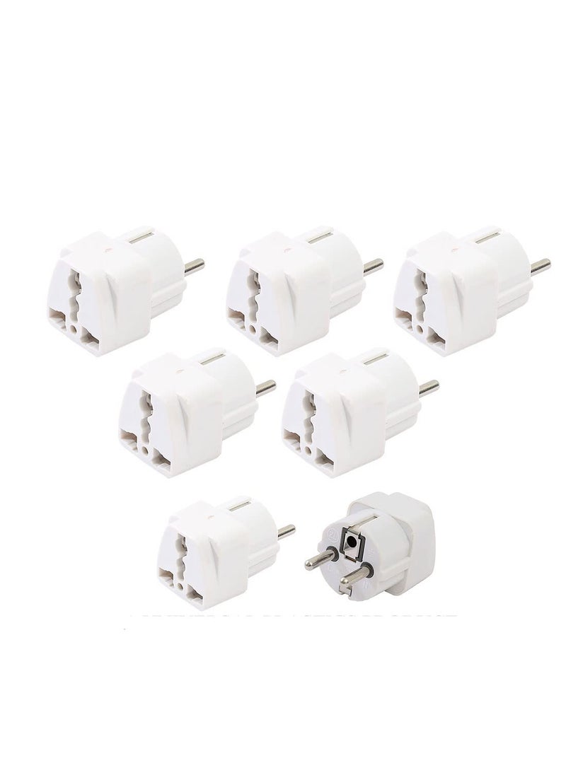 HI PLASST PINS N PLUGS HiPLASST Worldwide Travel Adaptor Electrical Wall Plugs and Adapters Type EF GermanyFrance Schuko 5pcs  - Image 1