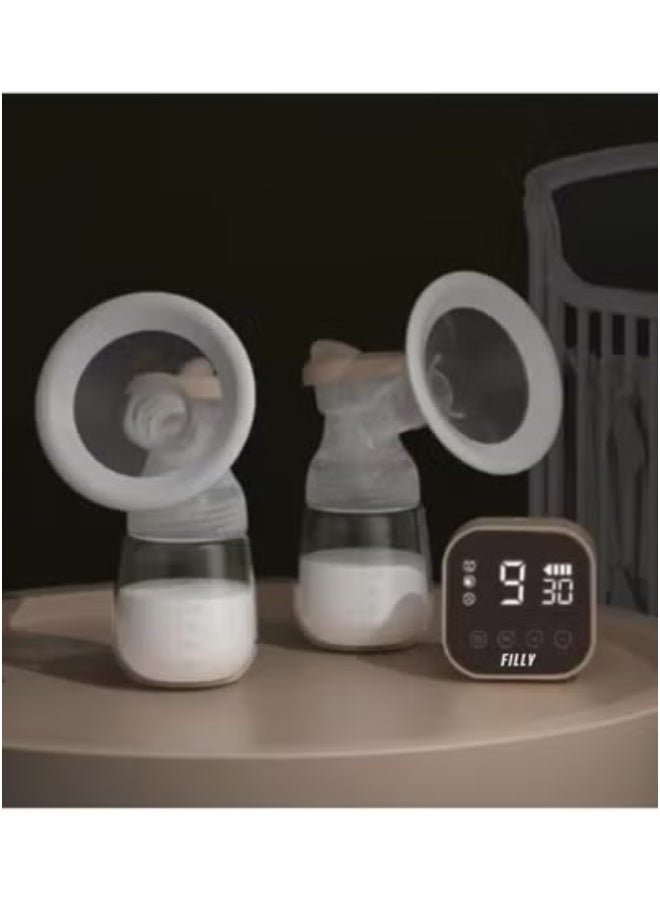 فيلي مضخة كهربائية مزدوجة مع وظيفة الرضاعة يمكن ارتداؤها بدون استخدام اليدين مضخة  كهربائية أوتوماتيكية للرضاعة الطبيعية (ألوان متنوعة) - Image 3