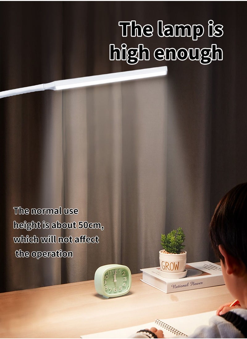 LOOPITYS - Desk Lamp LED USB Power  Swing Arm Lamp Flexible Gooseneck Clamp Dimmable Architect Lamp 3 Color Modes Desk Light Memory Reading Working Study Energy Saving - Image 1