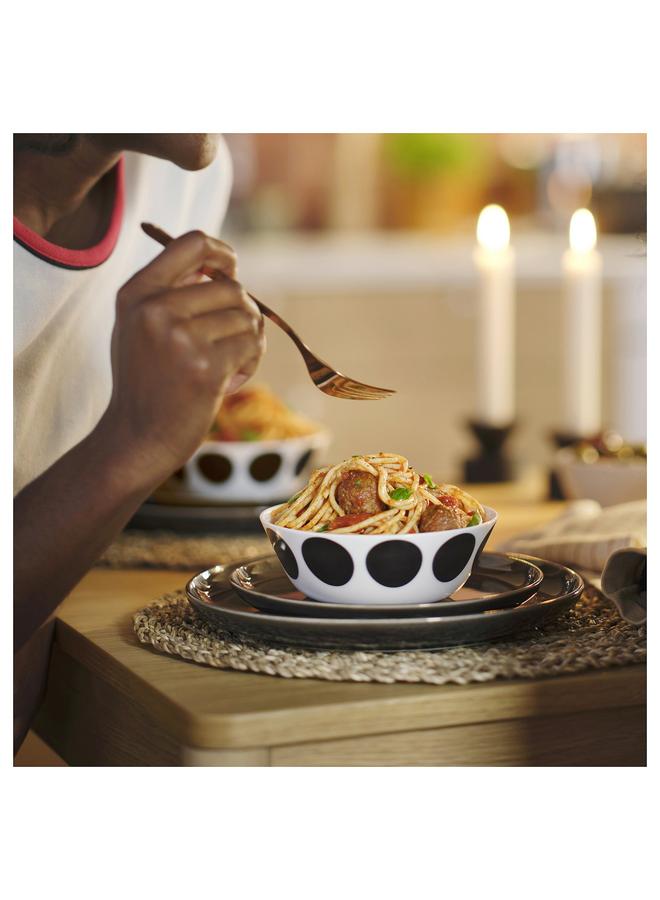 Zaboon Bowl, White Black/Dot Pattern, 15 Cm - Image 2