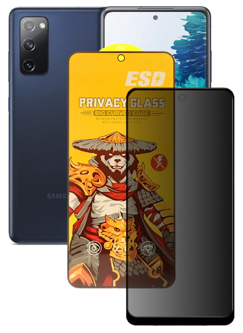ESD Tempered Dustproof Privacy Glass Screen Protector Compatible For Samsung Galaxy S20 FE - Image 1