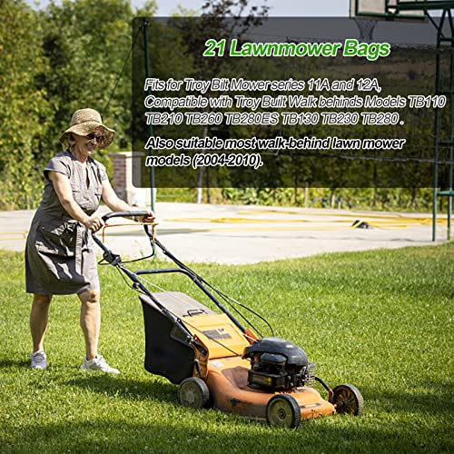 Kscjdg Lawnmower Grass Bag 964-04117A 664-04117A FOR MTD Troy Bilt 21" lawn mower 964-04117B 664-04011 664-04027 664-04034 Fit TB110 TB210 TB260 TB130 TB230 TB280ES TB280 (Without Catcher Frame) - Image 2