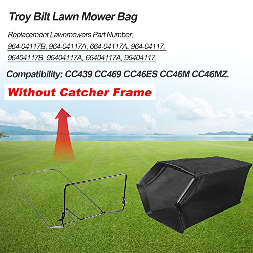 Kscjdg Lawnmower Grass Bag 964-04117A 664-04117A FOR MTD Troy Bilt 21" lawn mower 964-04117B 664-04011 664-04027 664-04034 Fit TB110 TB210 TB260 TB130 TB230 TB280ES TB280 (Without Catcher Frame) - Image 4