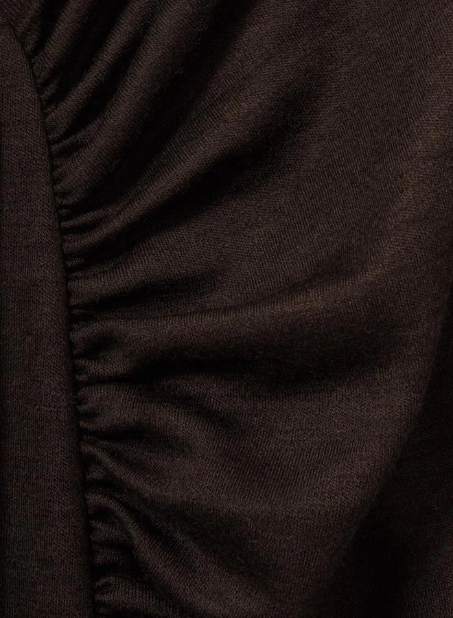 REISS Turtleneck Slit Dress