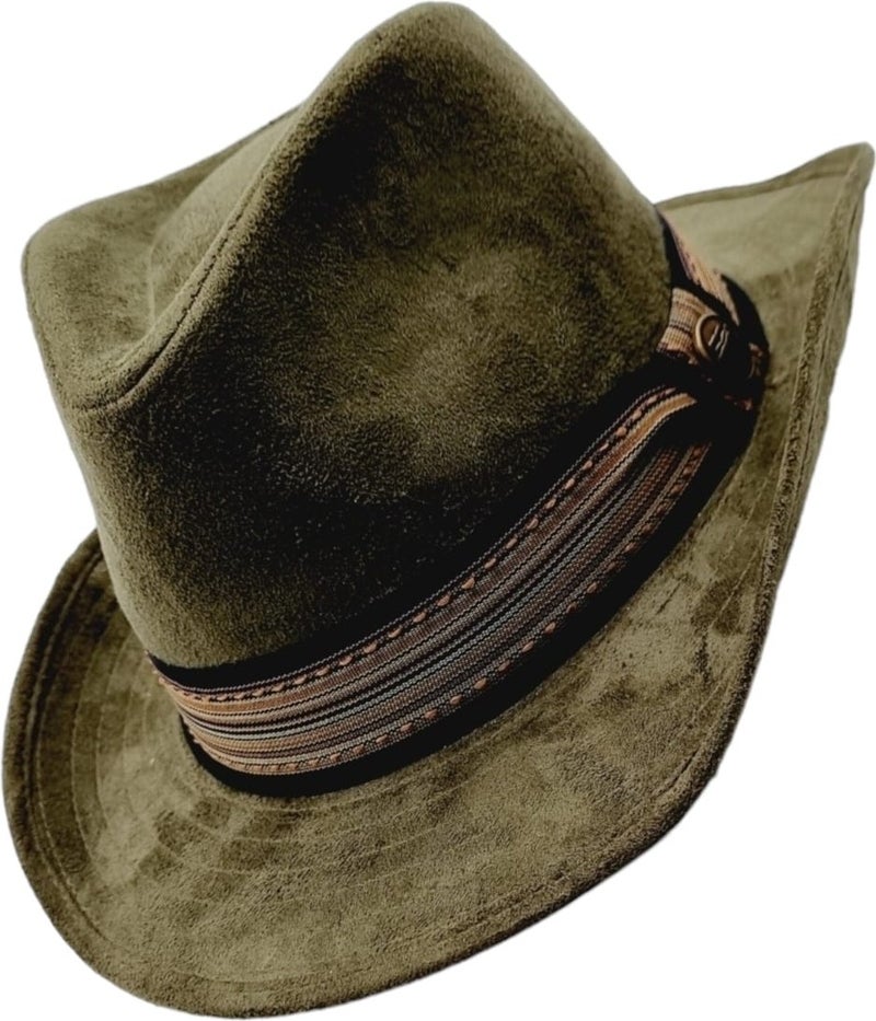Mood Agenda Nubuck Cowboy Fedora Hat  - Image 1