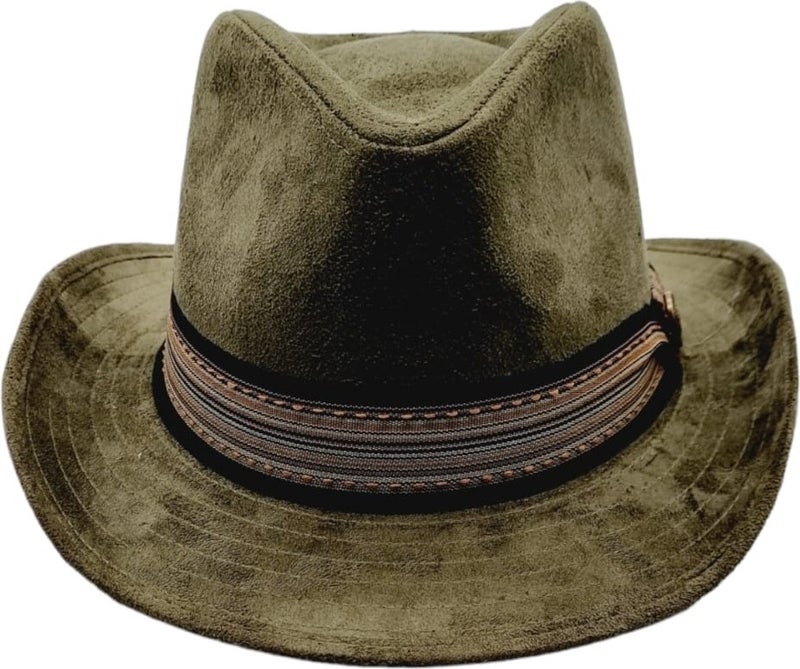 Mood Agenda Nubuck Cowboy Fedora Hat  - Image 3