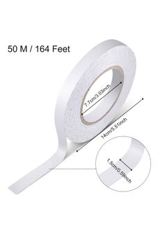 Zibuyu Zibuyu® Roll Fabric Fusing Tape, Fabric Fusing Tape Iron on Tape Double Adhesive Hem Tape Iron-on Hemming Tape Iron-on Tape for Pants Clothes Jeans 3/5 Inch x 164 Feet, White  - Image 2