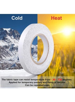 Zibuyu Zibuyu® Roll Fabric Fusing Tape, Fabric Fusing Tape Iron on Tape Double Adhesive Hem Tape Iron-on Hemming Tape Iron-on Tape for Pants Clothes Jeans 3/5 Inch x 164 Feet, White  - Image 3