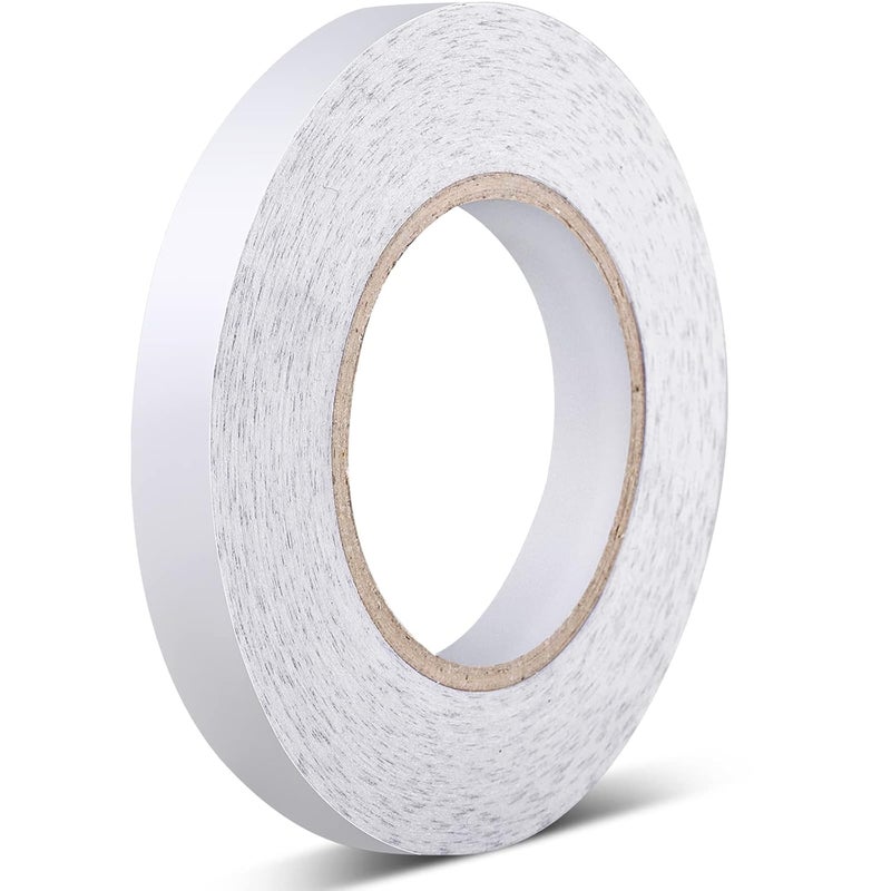 Zibuyu Zibuyu® Roll Fabric Fusing Tape, Fabric Fusing Tape Iron on Tape Double Adhesive Hem Tape Iron-on Hemming Tape Iron-on Tape for Pants Clothes Jeans 3/5 Inch x 164 Feet, White  - Image 1