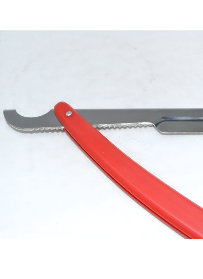 globalstar - Globalstar Barber's Classic Straight Razor - Red Handle - Image 1