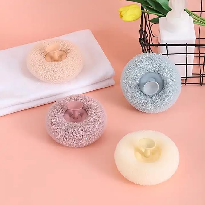 JAPP JAPP Bath Shower Loofah Sponge Body Scrubber Bathing Round Loofah for Men and Women Ultra Soft Round Bath Sponge LoofahScrub  - Image 3