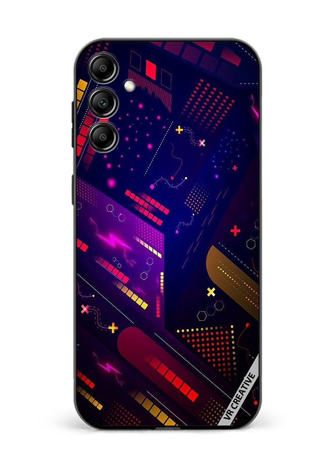 VR CREATIVE Protective Case Cover For Samsung Galaxy A34 Abstract Design Multicolour - Image 1