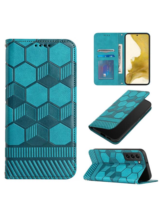 اس-توب جراب لهاتف Samsung Galaxy S22 5G جراب هاتف جلدي مغناطيسي بتصميم كرة قدم - Image 1