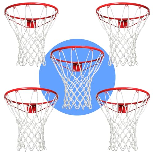 LAO XUE Basketball Net Outdoor716 oz 12 Loops Professional Heavy Duty Basketball Net ReplacementAll Weather Anti Whip Suitable for Outdoor Standard 12 Loops Basketball Hoop - Image 1