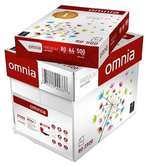 Omnia A4 Size Copy Paper - Pack Of 500 Sheets